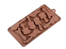 Molde silicona 10 guitarras